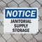 Signmission Janitorial Supply Storage, 10 in W x Rectangle, Plastic OS-2PACK-NS-P-710-L-13756 - alternate 8